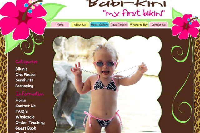 The Babikini website promotes this string bikini on its homepage